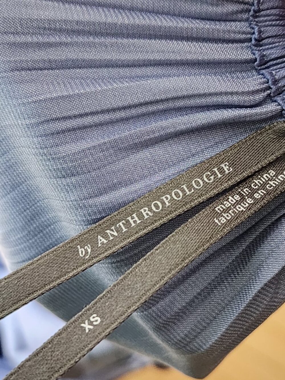 By Anthropologie Periwinkle Blue Satin Strappy Halter Tie Back Maxi Dress - Picture 7 of 8